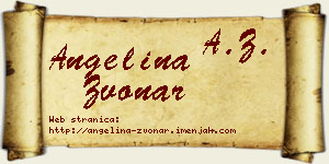 Angelina Zvonar vizit kartica